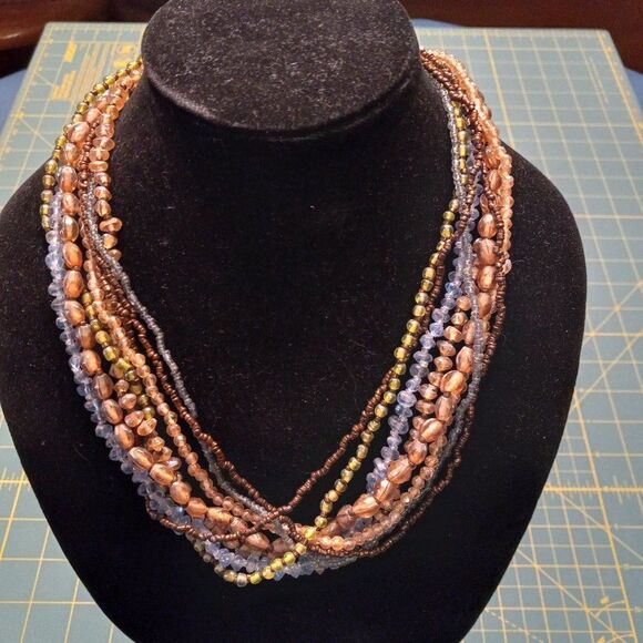 Necklace 8 strand  - Picture 1 of 6